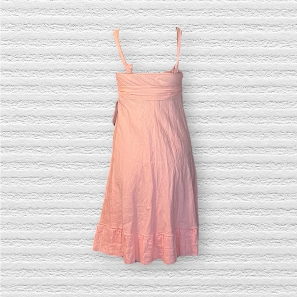 J. Crew Pink Midi Wrap Dress - Picture 2 of 7